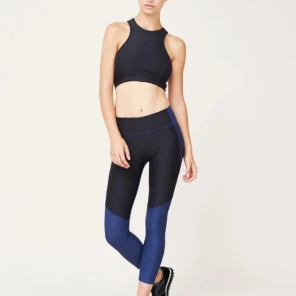 Outdoor Voices Warmup Legging and Venus Crop Bra Top Navy Graphite Set S/M - Picture 4 of 11